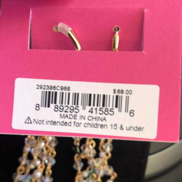 NWT Betsey Johnson Sparkly Rhinestone & Beaded Unicorn & Star Earrings 🦄 - Picture 5 of 12